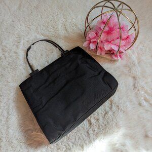 Gucci nylon tote with metal horsebit handles